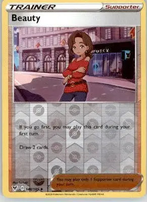 Beauty - SWSH04: Vivid Voltage - 148/185 - Reverse Holo LP - Pokémon Card Single