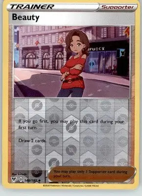 Beauty - Vivid Voltage - 148/185 - Reverse Holo LP Pokemon - Pokémon Card Single
