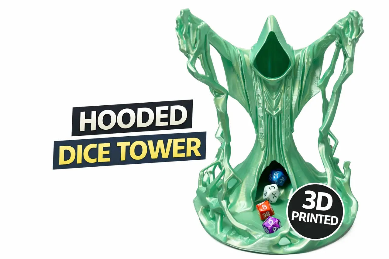 Behold the Wizard Dice Tower 3D Printed Fantasy RPG Dice Roller Tabletop Access - Other