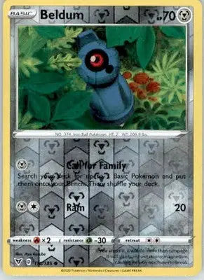Beldum - SWSH04: Vivid Voltage - 116/185 - Reverse Holo LP - Pokémon Card Single