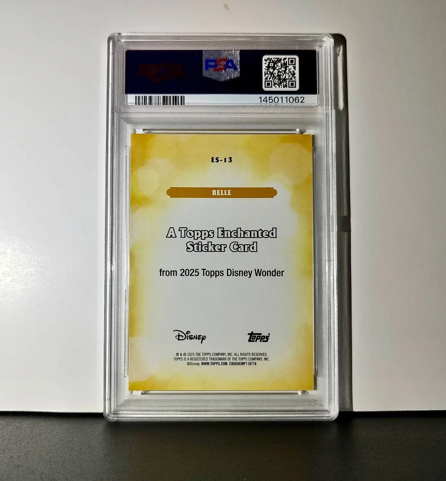 Belle 2025 Topps Disney #ES-13 Enchanted Sticker Beauty and the Beast PSA 9 MT - Non-Sports Card Single