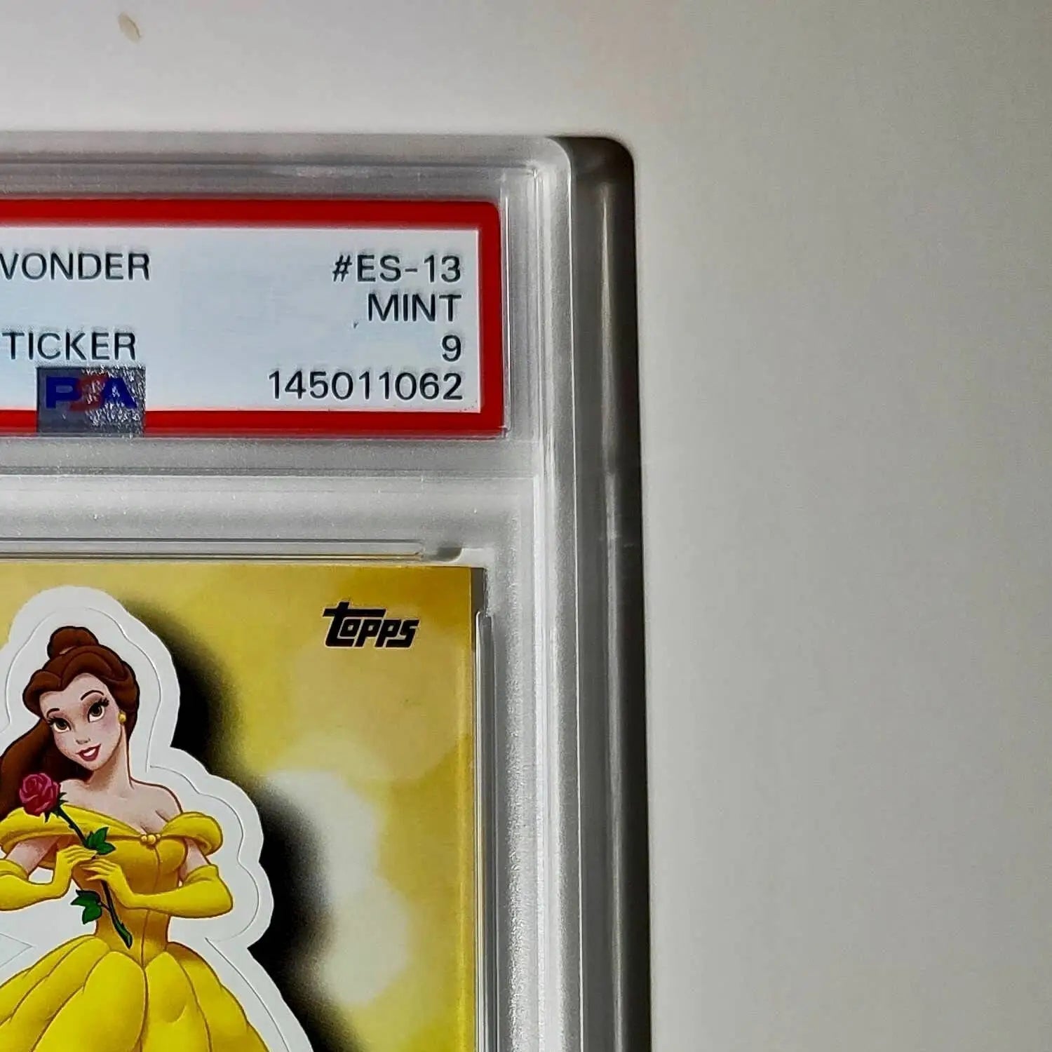 Belle 2025 Topps Disney #ES-13 Enchanted Sticker Beauty and the Beast PSA 9 MT - Non-Sports Card Single