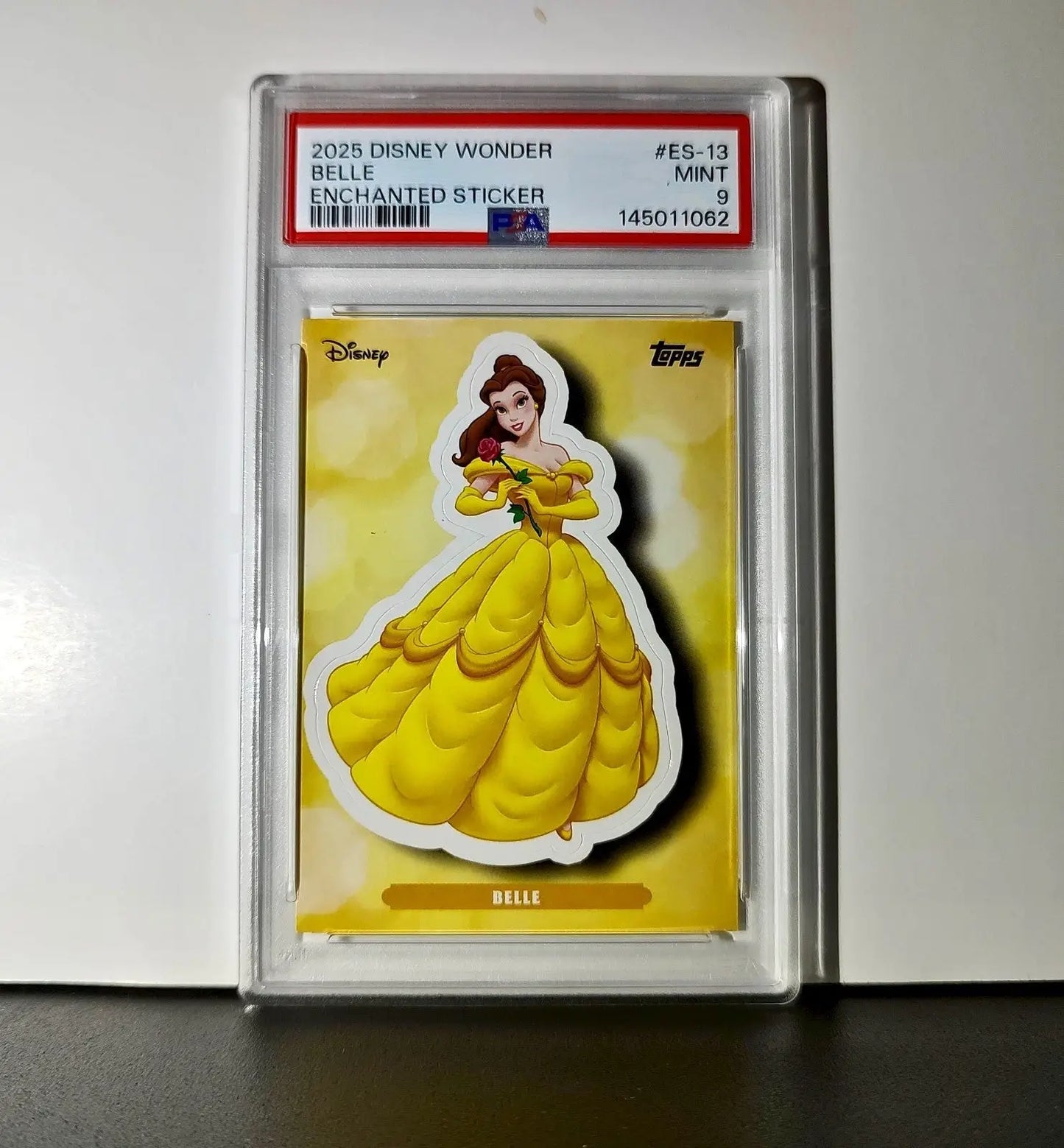 Belle 2025 Topps Disney #ES-13 Enchanted Sticker Beauty and the Beast PSA 9 MT - Non-Sports Card Single