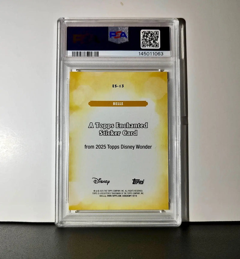 Belle 2025 Topps Disney #ES-13 Enchanted Sticker Card Beauty and the Beast PSA 9 - Non-Sports Card Single