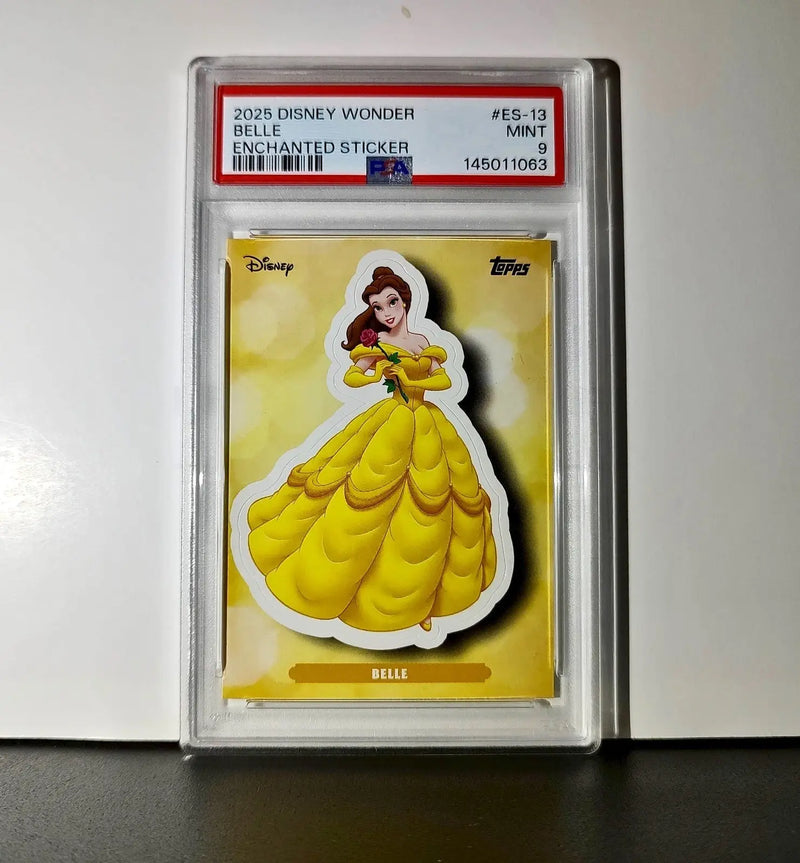 Belle 2025 Topps Disney #ES-13 Enchanted Sticker Card Beauty and the Beast PSA 9 - Non-Sports Card Single