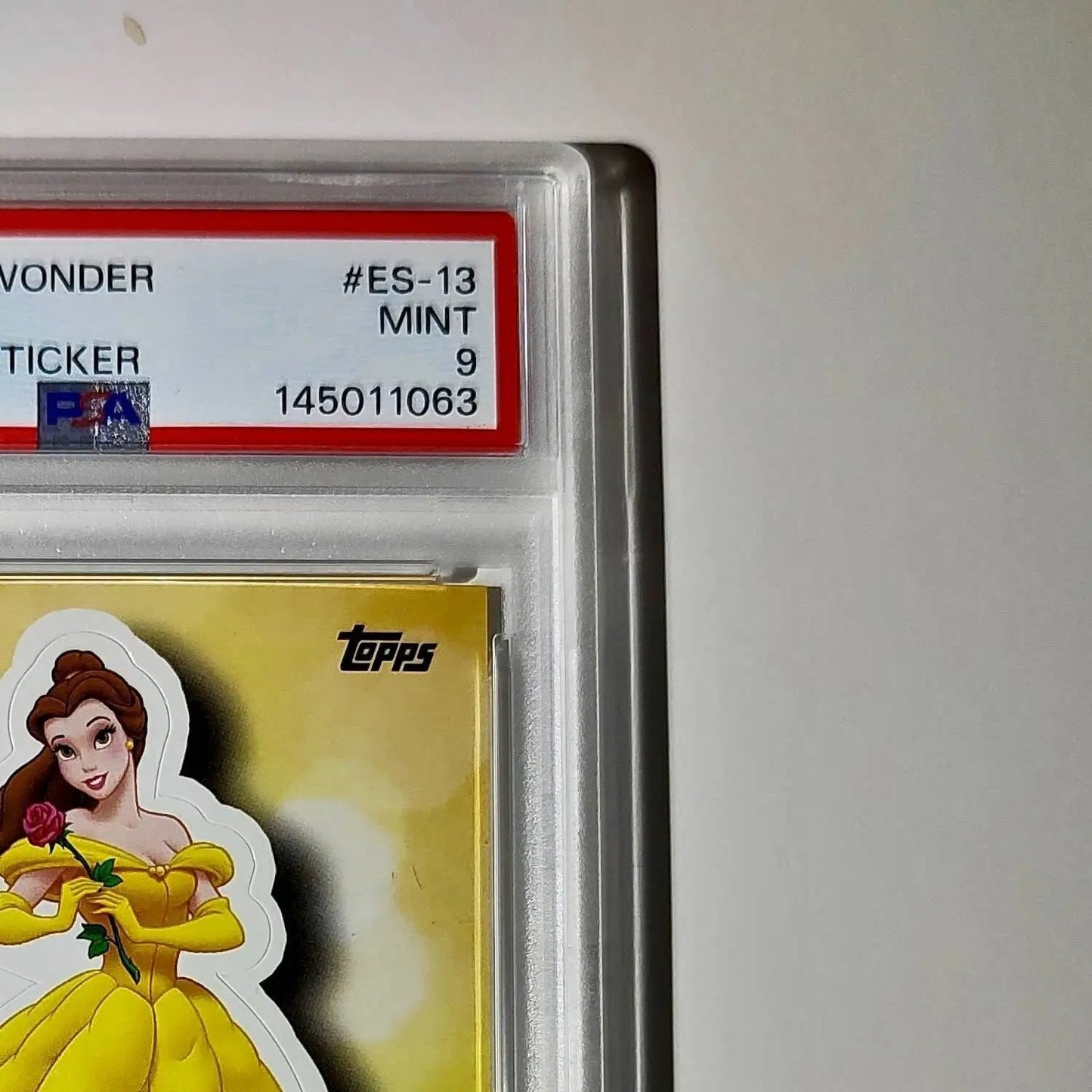 Belle 2025 Topps Disney #ES-13 Enchanted Sticker Card Beauty and the Beast PSA 9 - Non-Sports Card Single