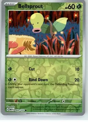 Bellsprout - SV: Scarlet & Violet 151 - Reverse Holo NM - #069/165 - Pokémon Card Single