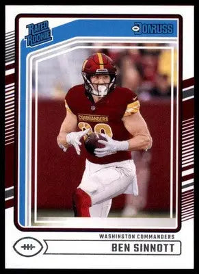 Ben Sinnott Rookie 2024 Donruss #314 Washington Commanders - Football Card Single