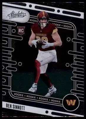 Ben Sinnott Rookie 2024 Panini Absolute Retail #152 Washington Commanders - Football Card Single
