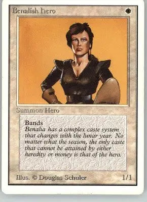 Benalish Hero - Unlimited Edition - MP Magic: The Gathering - Magic Card Single