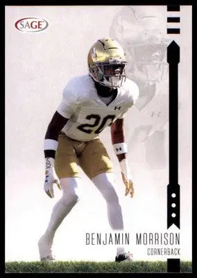 Benjamin Morrison 2025 SAGE HIT #189 Notre Dame Fighting Irish - Football Card Single