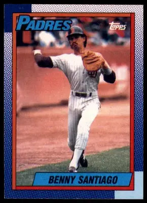 Benny Santiago 1990 Topps #35 San Diego Padres - Baseball Card Single