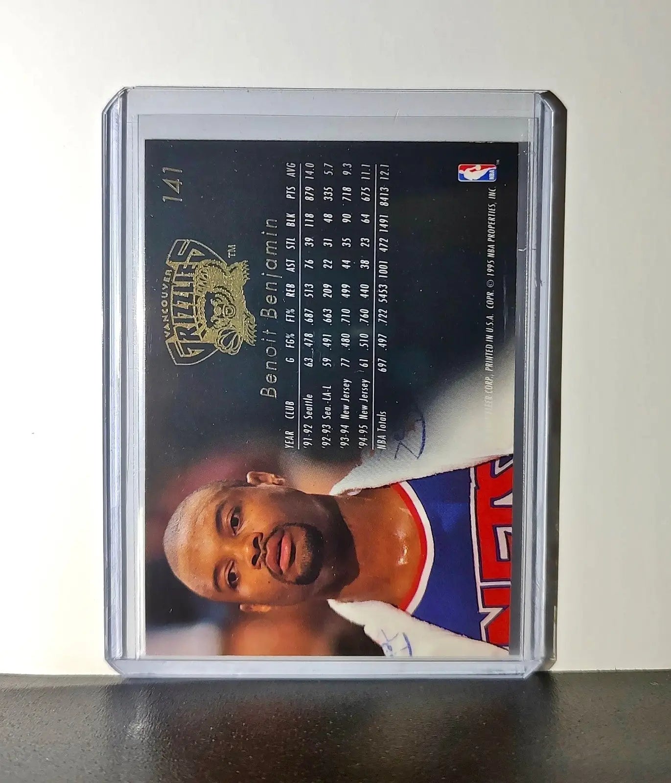 Benoit Benjamin 1995-96 Flair NBA #141 Card Vancouver Grizzlies
