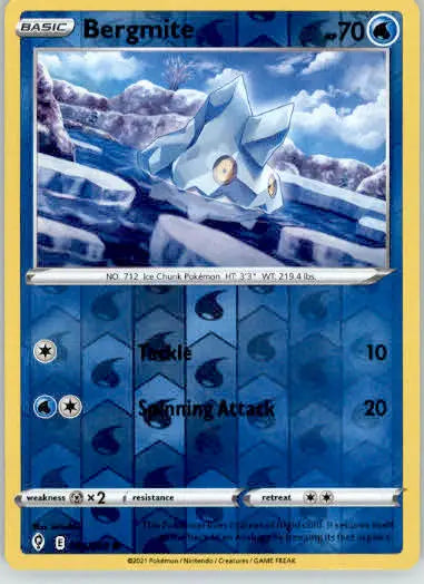 Bergmite - SWSH10: Astral Radiance - 047/189 - Reverse Holo LP - Pokémon Card Single