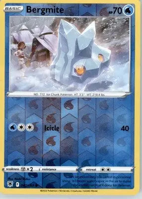 Bergmite - SWSH10: Astral Radiance - Reverse Holo LP - #047/189 - Pokémon Card Single