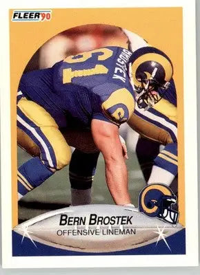 Bern Brostek - 1990 Fleer Update - #U-52 - RC Football - Football Card Single