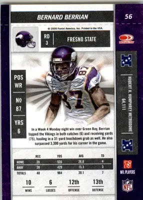 Bernard Berrian - 2009 Playoff Contenders - #56 - Football - Football Card Single
