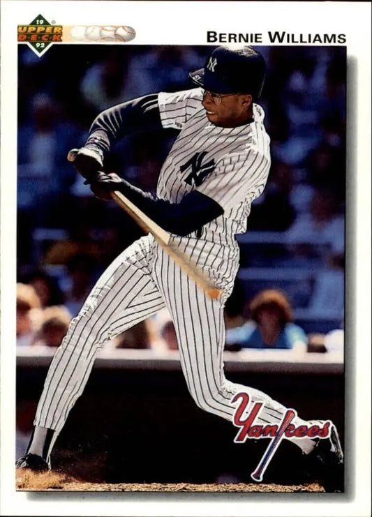 Bernie Williams 1992 Upper Deck MLB #556 Baseball Card New York Yankees - Baseball Card Single