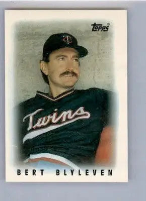 Bert Blyleven - 1986 Topps Major League Leaders Minis - #23 - Baseball - Baseball Card Single