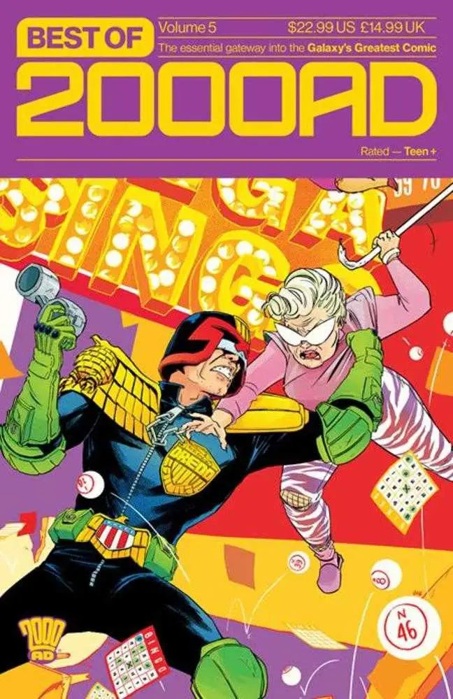 Comic book action scene from Best Of 2000 AD TPB Volume 05 showcasing essential gateway to the greatest comic