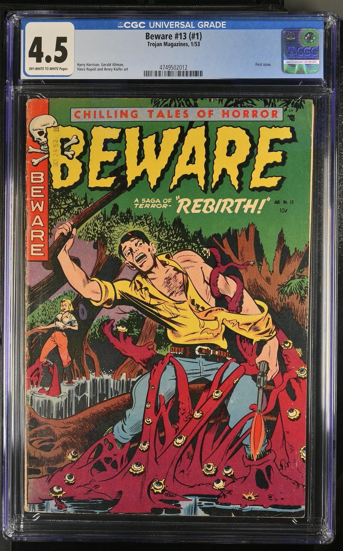 Beware #13 (#1) (1953) Graded CGC 4.5 VG+ - Back Issues