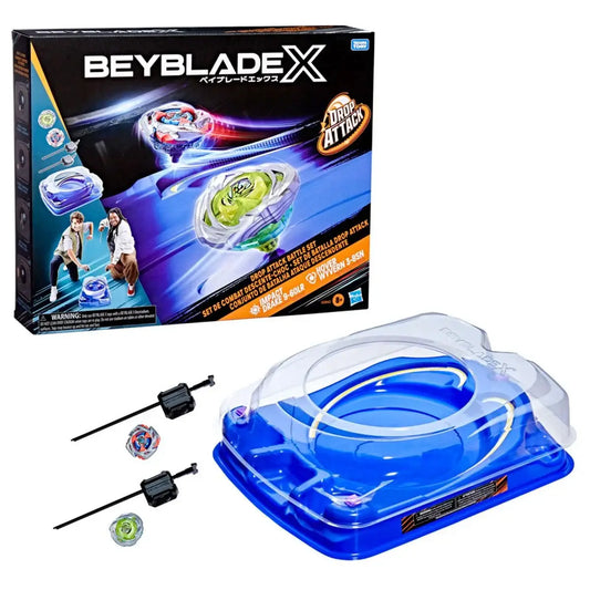 Beyblade X Drop Attack Battle Set with Beystadium Arena - Action Figure & Toy