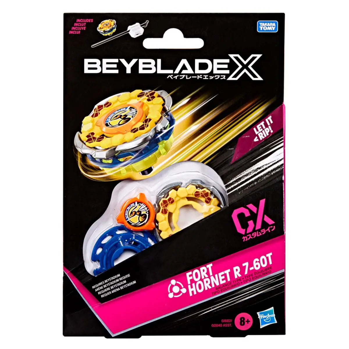 Beyblade X Starter Pack: Fort Hornet R 7-60T - Action Figure & Toy