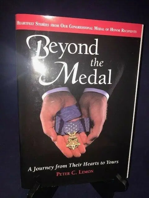 Beyond the Medal Peter Lemon Auto Hardcover Autographed Book for trading cards fans