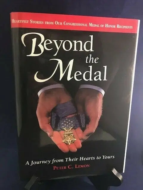 Beyond the Medal book featuring Peter Lemon’s autograph, perfect for sports trading card fans