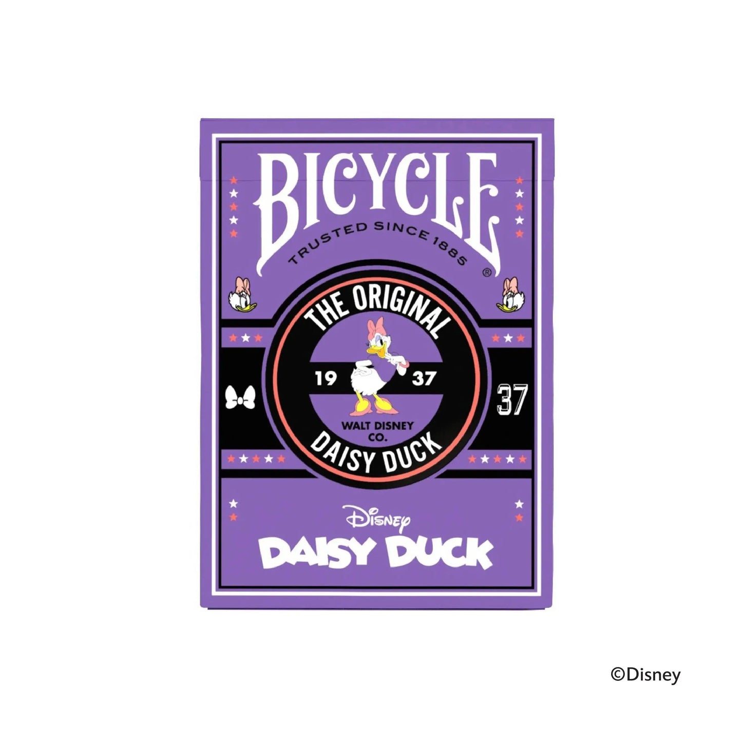 Daisy Duck playing cards from Bicycle Daisy Duck deck featuring fun cartoon design
