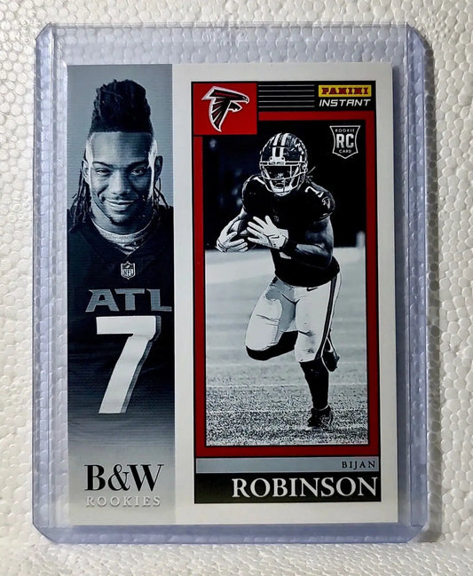 Bijan Robinson 2023 Panini NFL #10 Black & White Rookies Card Falcons 1/216 - Football Card Single