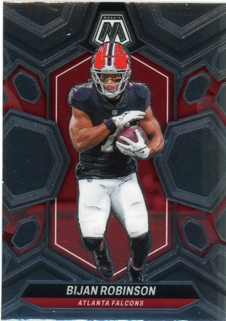 Bijan Robinson 2024 Panini Mosaic #9 Atlanta Falcons Football Card NFL Sports - Football Card Single