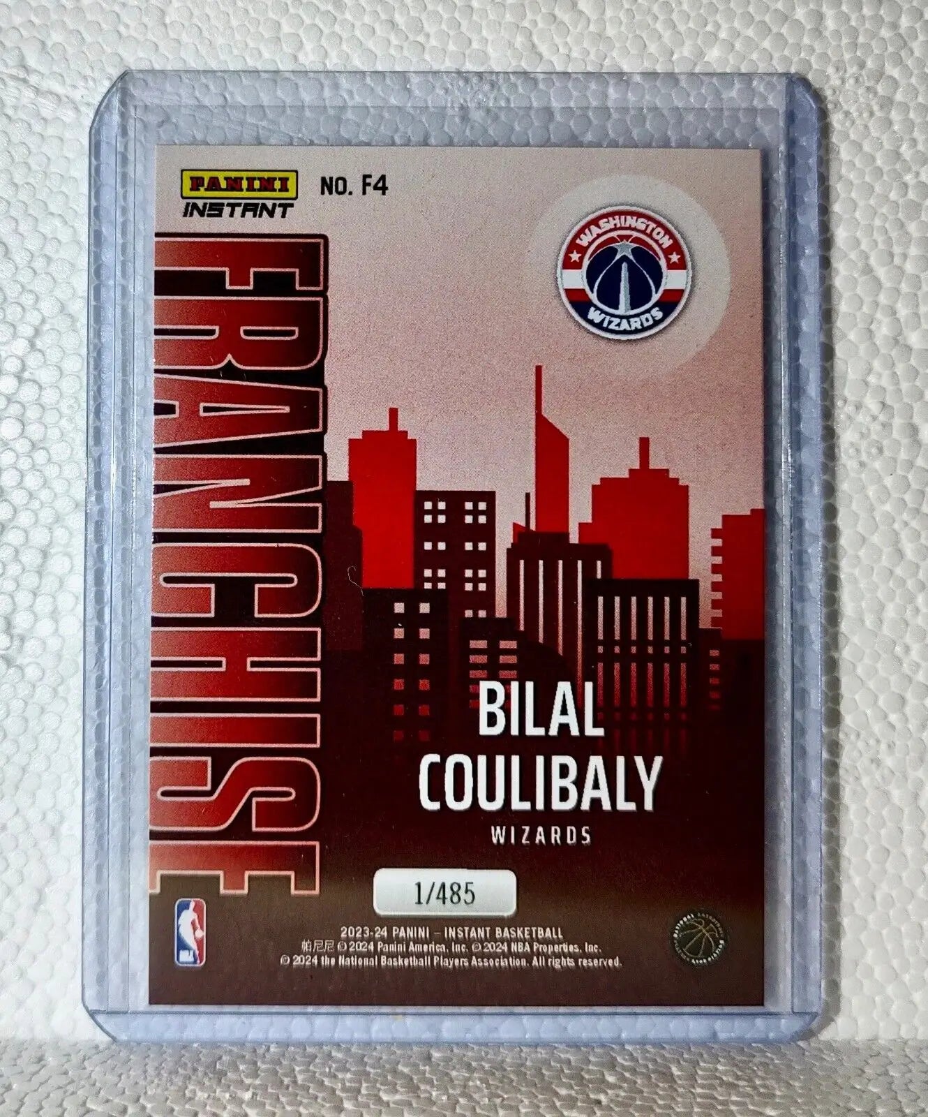 Bilal Coulibaly 2023-24 NBA #4 Franchise Basketball Card Wizards 1/485 - Basketball Card Single