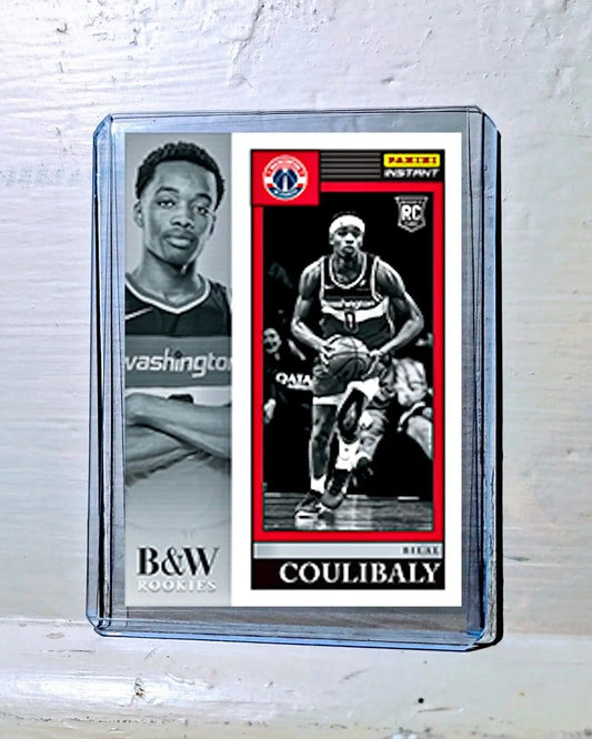 Bilal Coulibaly 2023-24 Panini NBA #8 Black and White Rookies Card 1/326 - Basketball Card Single