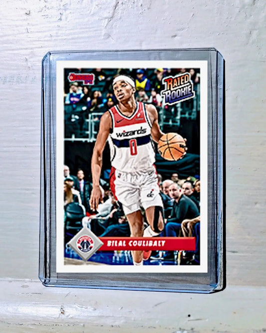 Bilal Coulibaly 2023-24 Panini NBA #8 Rated Rookie Retro Card Wizards 1/715 - Basketball Card Single
