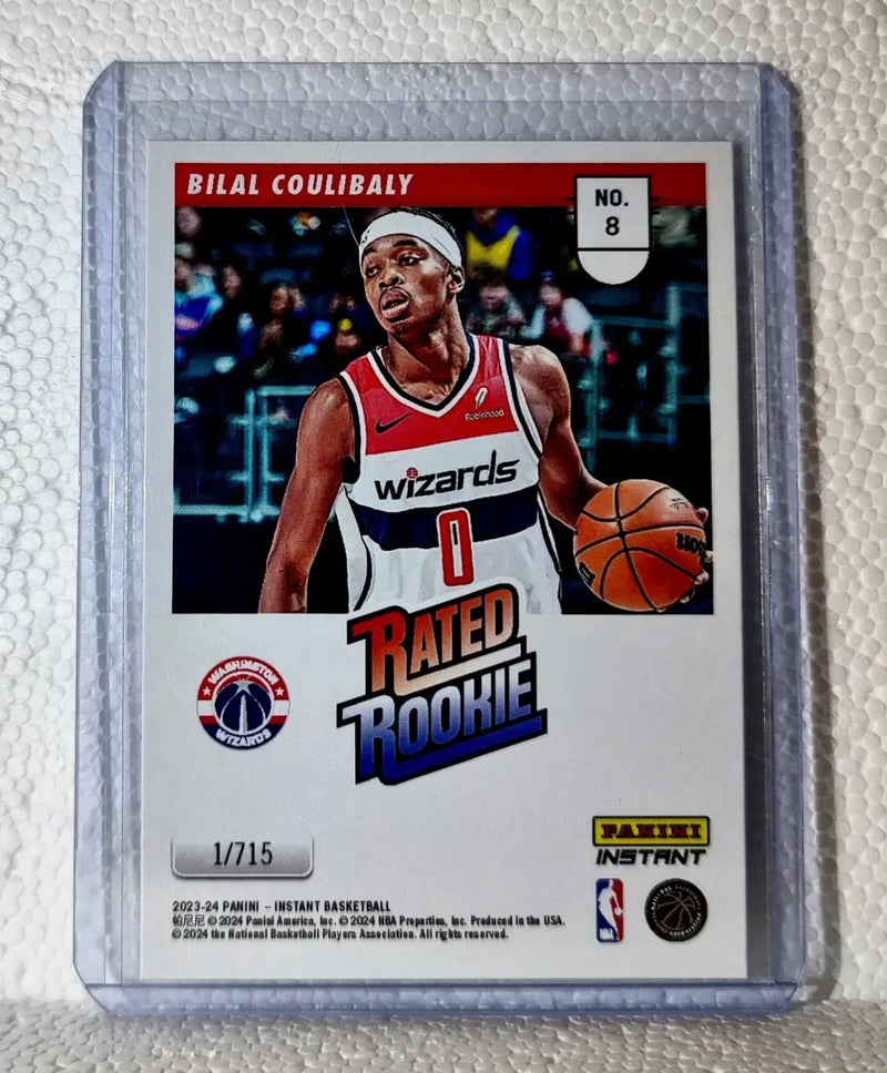 Bilal Coulibaly 2023-24 Panini NBA #8 Rated Rookie Retro Card Wizards 1/715