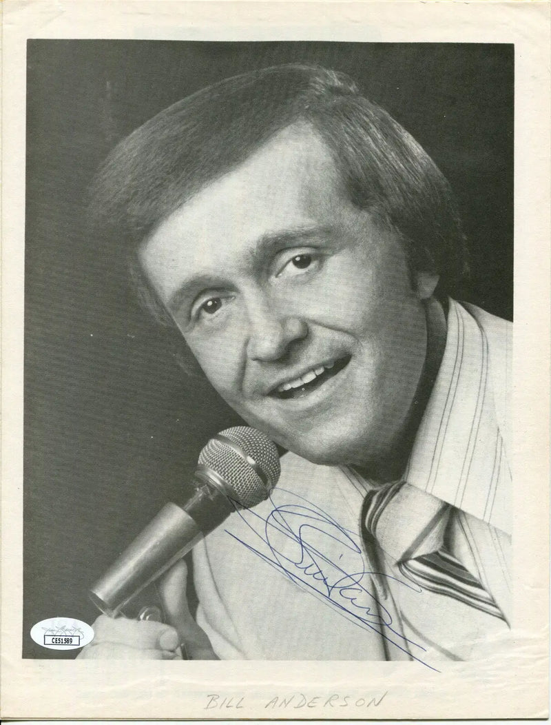 Bill Anderson Autographed 8x10 Photo Country Music Singer Signed JSA COA Auto - Entertainment Memorabilia