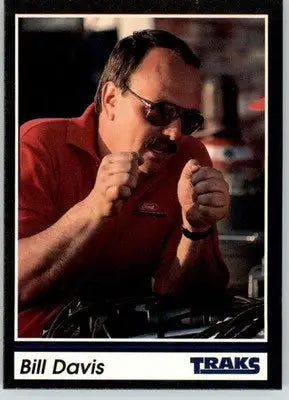 Bill Davis - 1991 Traks - #164 - RC Racing - Racing Card Single