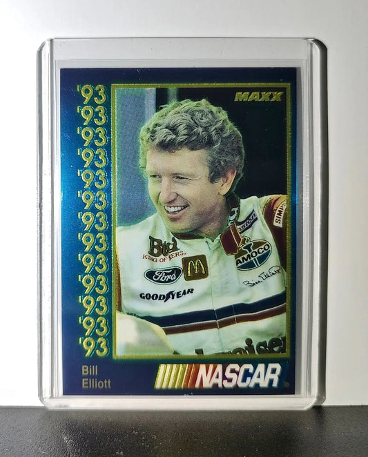 Bill Elliott 1993 Maxx Premier Plus Racing 11 NASCAR Junior Johnson & Associates - Racing Card Single