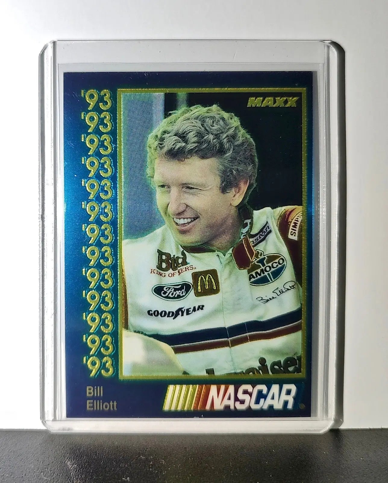 Bill Elliott 1993 Maxx Premier Plus Racing 11 NASCAR Junior Johnson & Associates