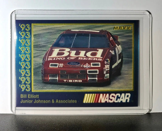 Bill Elliott 1993 Maxx Premier Plus Racing #37 NASCAR Card Junior Johnson - Racing Card Single