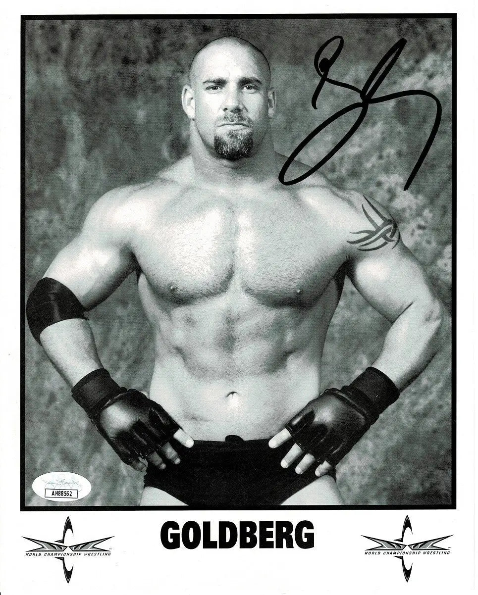 BILL GOLDBERG Auto 8x10 Promo Signed Photo WWF WWE WCW Rare JSA COA - Sports Memorabilia