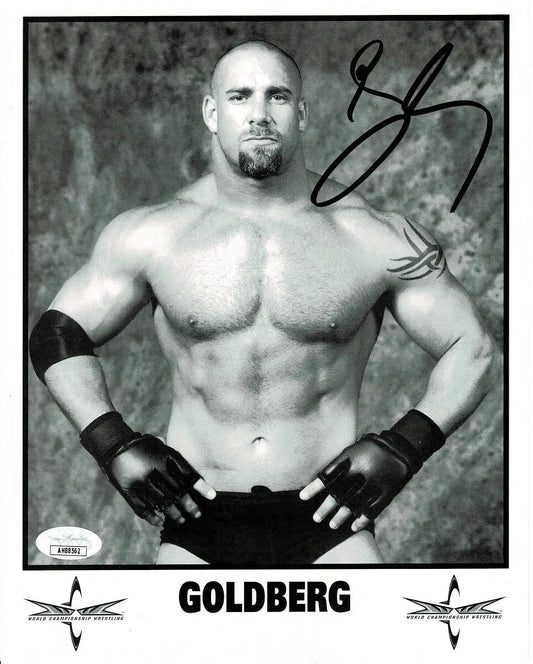 BILL GOLDBERG Auto 8x10 Promo Signed Photo WWF WWE WCW Rare JSA COA - Sports Memorabilia