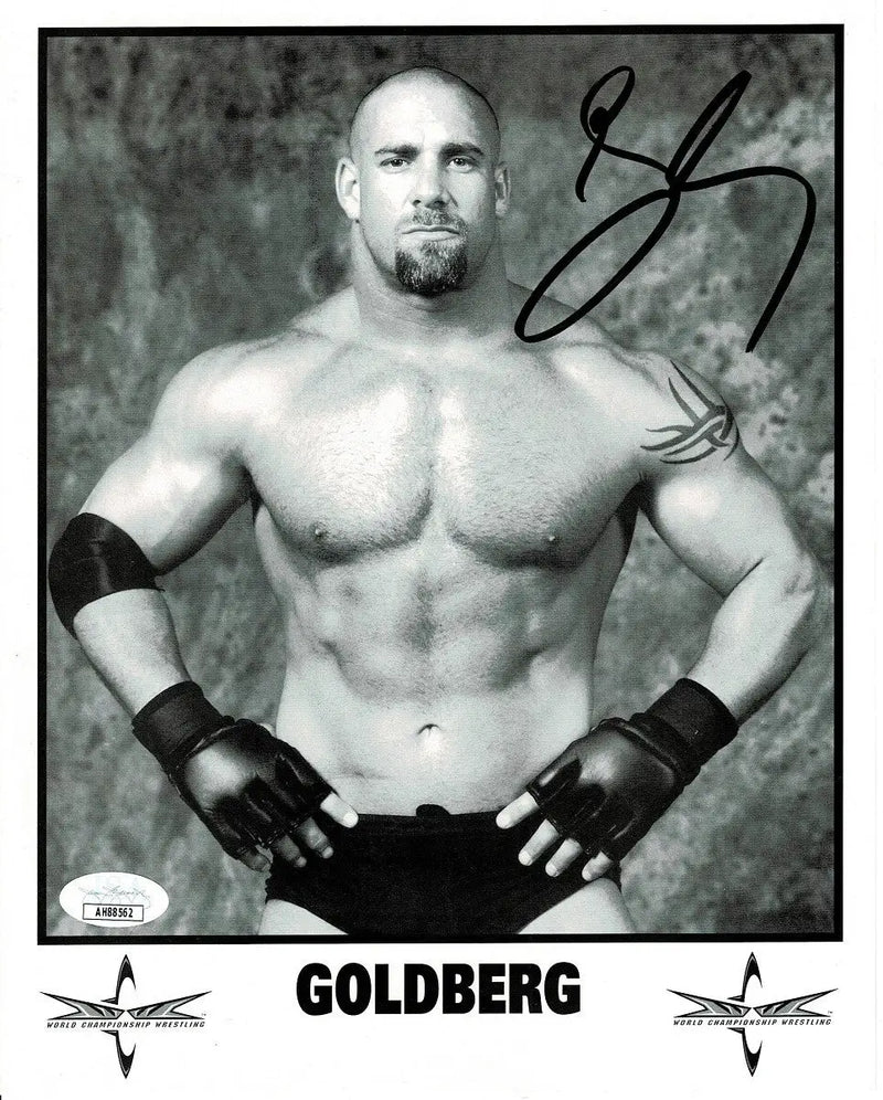 BILL GOLDBERG Auto 8x10 Promo Signed Photo WWF WWE WCW Rare JSA COA - Sports Memorabilia