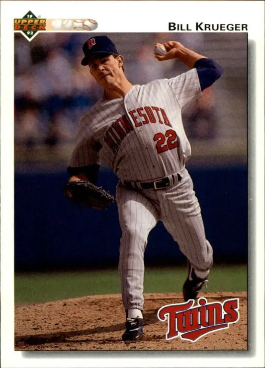 Bill Krueger 1992 Upper Deck MLB #781 Baseball Card Minnesota Twins - Baseball Card Single