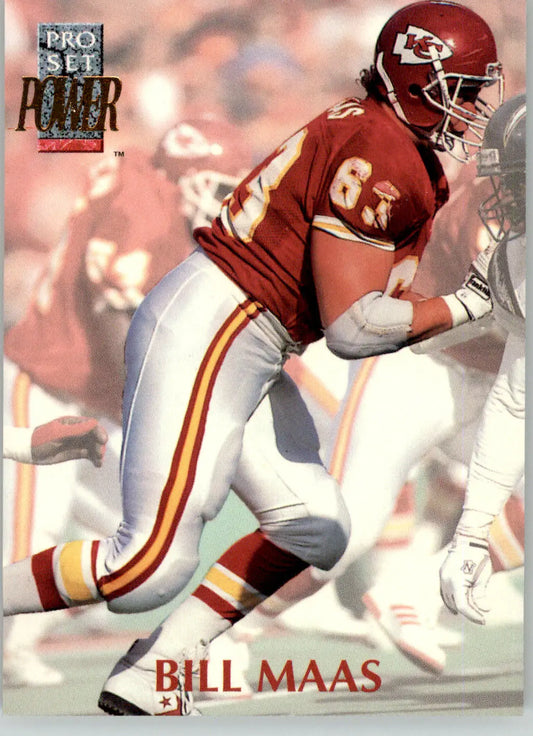 Bill Maas - 1992 Pro Set Power - #163 - Football - Football Card Single