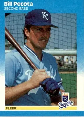 Bill Pecota - 1987 Fleer Update - #U-97 - Baseball - Baseball Card Single