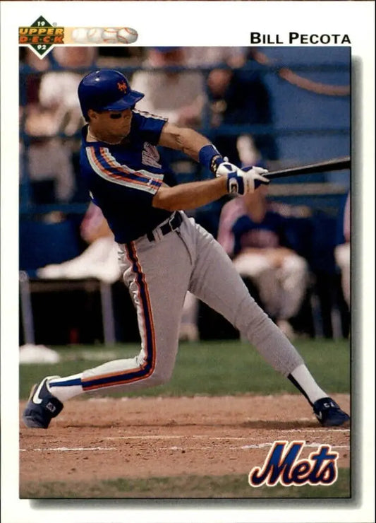 Bill Pecota 1992 Upper Deck MLB #793 Baseball Card New York Mets - Baseball Card Single