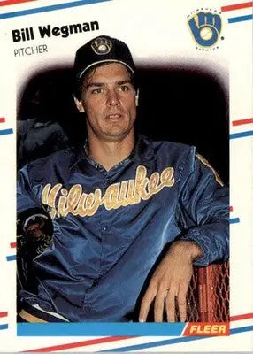 Bill Wegman - 1988 Fleer - #177 - Baseball - Baseball Card Single