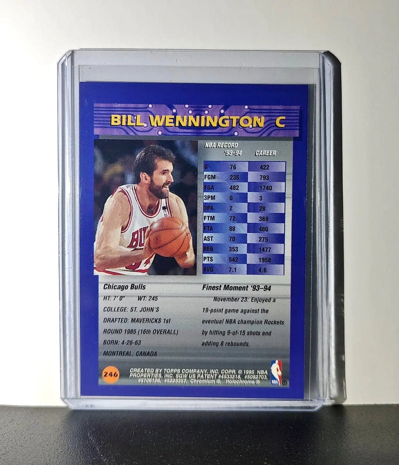 Bill Wennington 1994-95 Topps Finest #246 Basketball Card